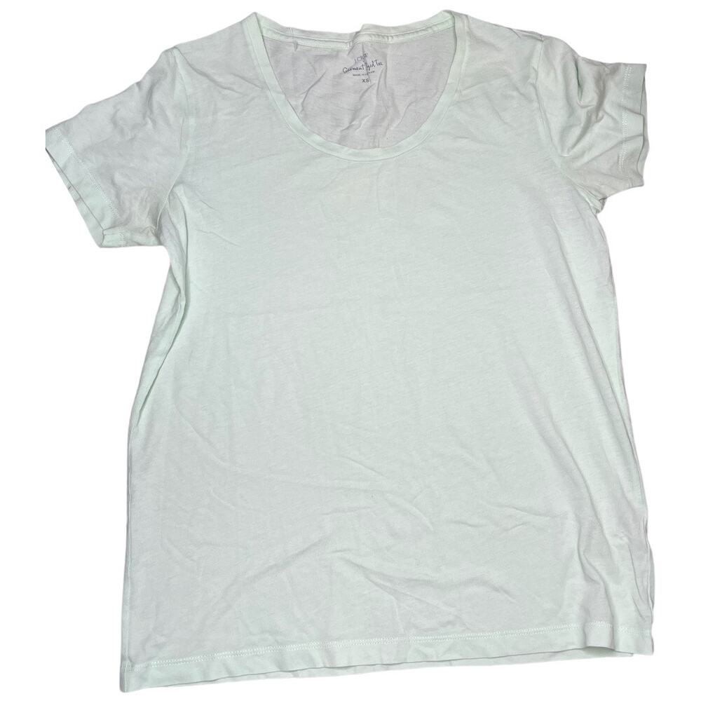 J. Crew garment dyed tee light mint green 100% cotton XS